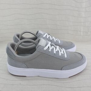 Kizik Unisex Prague Gray Canvas Suede Casual Sneakers Shoes Size 7.5 M/ 9 W